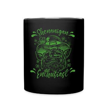 Shenanigan Liebhaber Ire Gälisch Irland Irisch - Tasse einfarbig - Schwarz - Vorne