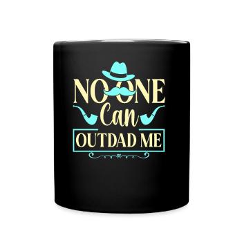 Father's Day Daddy Father Day Papa Father Sayings - Full Colour Mug - black - Front
