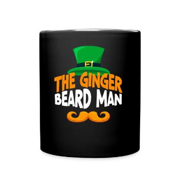 L’homme à la barbe de gingembre Irlandais Irlandais Irlande - Mug uni - noir - Devant