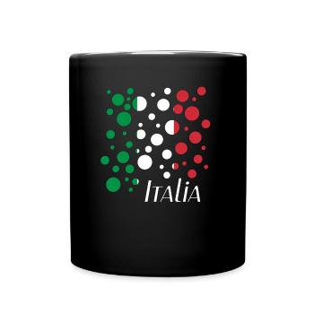 Italia Bubbles - Tasse einfarbig - Schwarz - Vorne