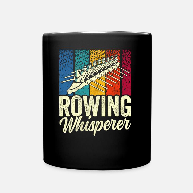 Ruder Flüsterer Rudern Ruderboot Ruderer - Tasse einfarbig - Schwarz