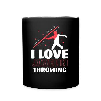I love javelin throwing javelin throw javelin throw - Full Colour Mug - black - Front