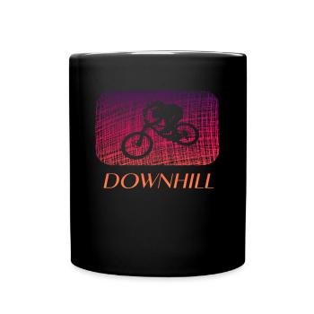 Downhill - Tasse einfarbig - Schwarz - Vorne