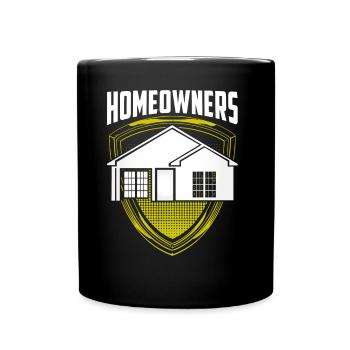 Homeowner Homeowner Homeowner Host - Full Colour Mug - black - Front