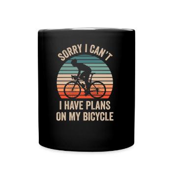 Ne puis-je pas avoir des plans sur mon passe-temps à vélo - Mug uni - noir - Devant