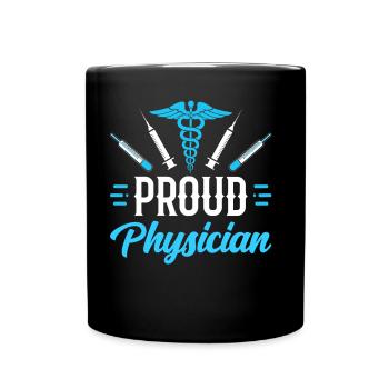 Fier médecin Profession Médecine Docteur - Mug uni - noir - Devant
