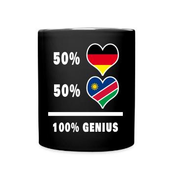 Germany and Namibia 100% Ingenious / Gift - Full Colour Mug - black - Front