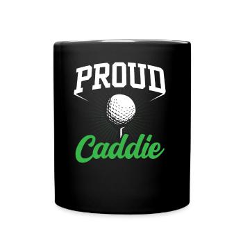 Fier Caddie Golf golfeur Profession - Mug uni - noir - Devant