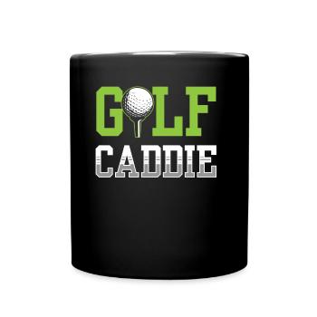 Golf Caddie Profession Golfer Golfing - Full Colour Mug - black - Front