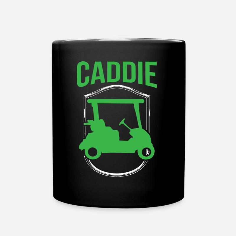 Caddie Beruf Golfer Golf Golfen - Tasse einfarbig - Schwarz