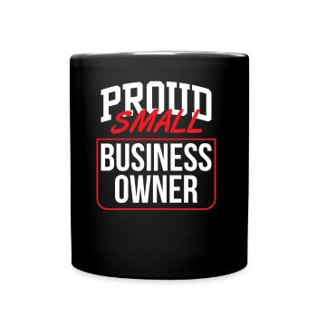 Fier propriétaire d’un fondateur de petite entreprise - Mug uni - noir - Devant