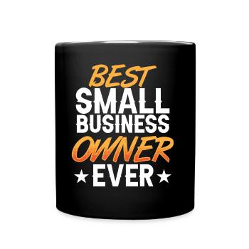 Bester Kleinunternehmer Aller Zeiten CEO Gründer - Tasse einfarbig - Schwarz - Vorne