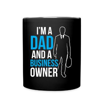 Ich Bin Ein Vater Und Ein Geschäftsinhaber CEO - Tasse einfarbig - Schwarz - Vorne