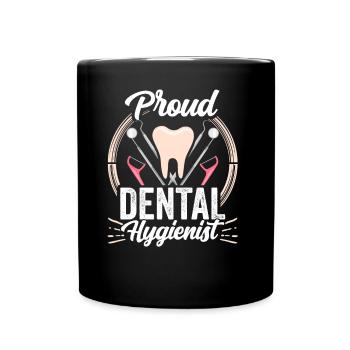 Fier hygiéniste dentaire Dentiste Hygiène dentaire - Mug uni - noir - Devant