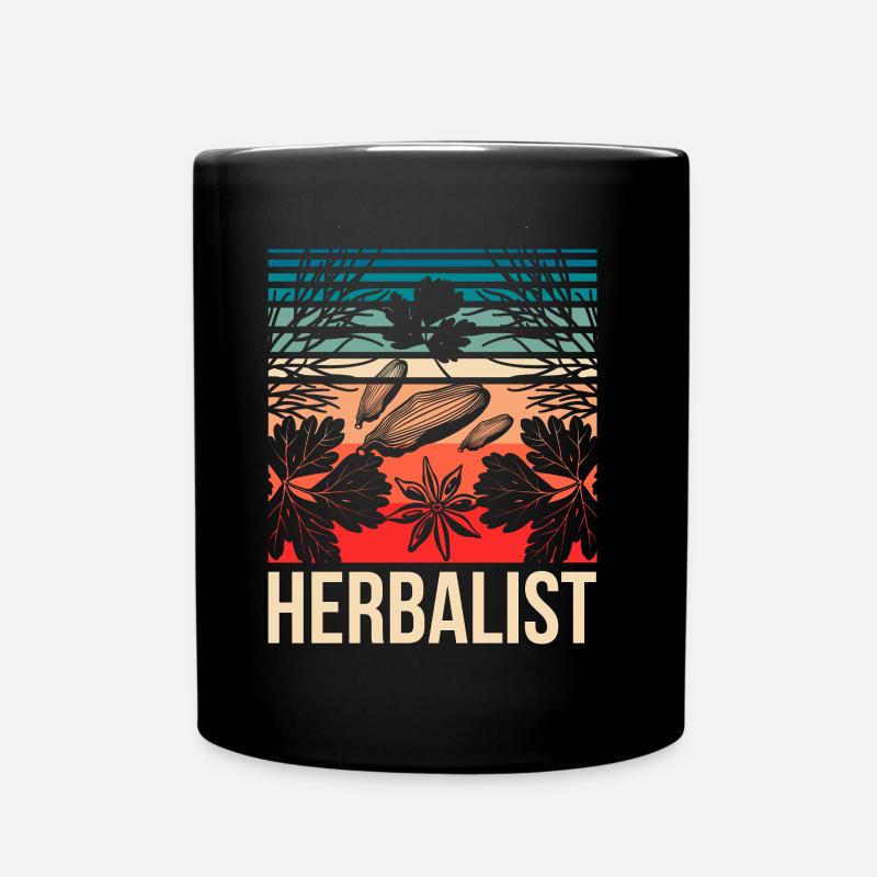 Kräutersammler Kraut Kräuter Kräutergarten - Tasse einfarbig - Schwarz