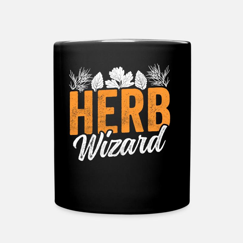Kräuter Zauberer Kräuterkunde Kräutergarten Kraut - Tasse einfarbig - Schwarz