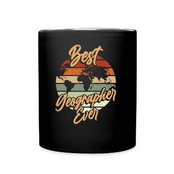 Bester Geograph Aller Zeiten Geographie Beruf - Tasse einfarbig - Schwarz - Vorne
