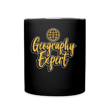 Geography Expert Geography Student Geographer - Full Colour Mug - black - Front