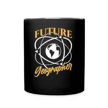 Future Geography Student Geography - Full Colour Mug - black - Front