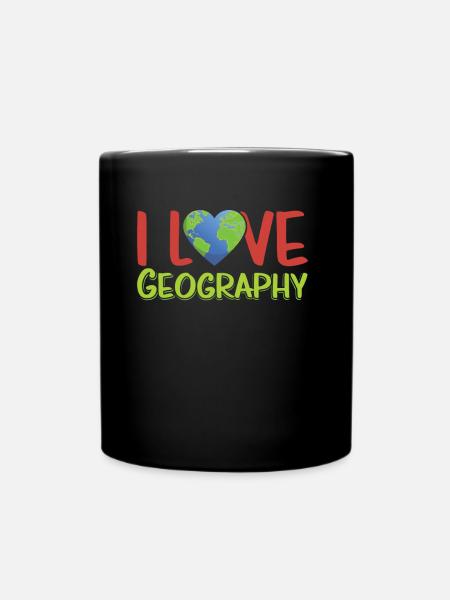 J’aime la géographie profession géographie géographie géographie - Mug uni - noir