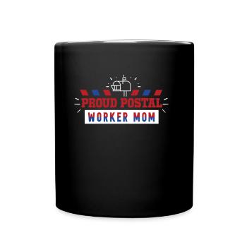 Fier facteur Mère Facteur Facteur - Mug uni - noir - Devant