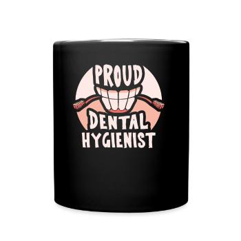 Fier hygiéniste dentaire Dentiste hygiène dentaire - Mug uni - noir - Devant