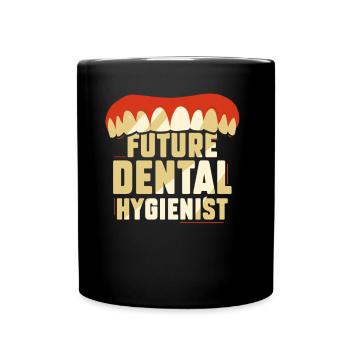 Future équipe d’hygiénistes dentaires Hygiène dentaire - Mug uni - noir - Devant