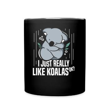 J’aime Koalas Just Very Okay? Koala Ours Koala - Mug uni - noir - Devant