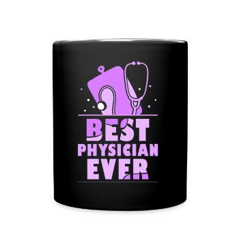 Der Beste Arzt Aller Zeiten Doktor Mediziner Beruf - Tasse einfarbig - Schwarz - Vorne