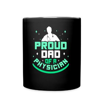 Fier père d’un médecin médecin médecin - Mug uni - noir - Devant