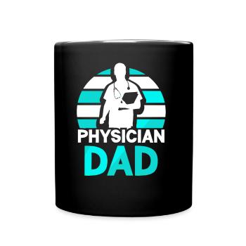 Docteur Père Médecine Médecin Profession médicale - Mug uni - noir - Devant