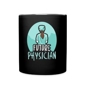 Zukünftiger Arzt Beruf Doktor Mediziner Medizin - Tasse einfarbig - Schwarz - Vorne