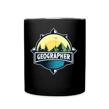 Geographer Geography Student Geography Geography - Full Colour Mug - black - Front