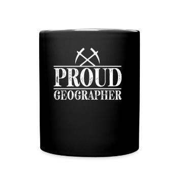 Proud Geography Geography Geography Student - Full Colour Mug - black - Front