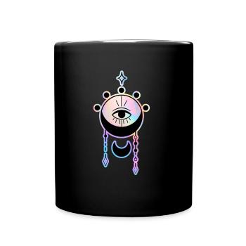 Esoteric Eye Mystical Symbol - Full Colour Mug - black - Front