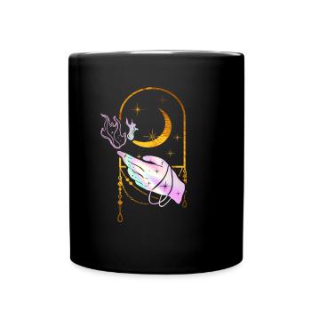 Esoteric Hand Magic Occult Goth Wicca - Full Colour Mug - black - Front