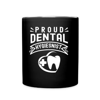 Fier hygiéniste dentaire Dentiste Hygiène dentaire - Mug uni - noir - Devant