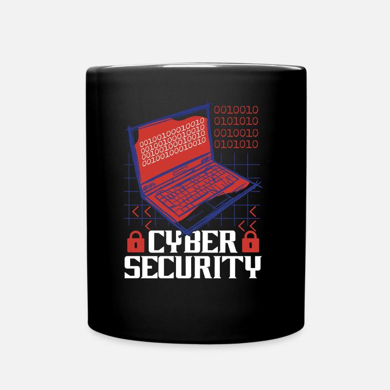 Cyber Sicherheit Hack IT Sicherheit Cybersecurity - Tasse einfarbig - Schwarz