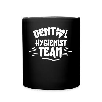 Équipe d’hygiénistes dentaires Dentiste hygiéniste dentaire - Mug uni - noir - Devant