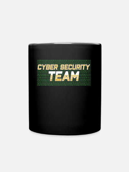 Cyber Sicherheit Team Hacker Hack Cybersecurity - Tasse einfarbig - Schwarz