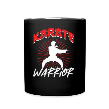 Karate Warrior Martial Arts Fighter Martial Arts - Full Colour Mug - black - Front