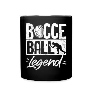 Joueur de boules de pétanque Pétanque Légende De la boule drôle - Mug uni - noir - Devant