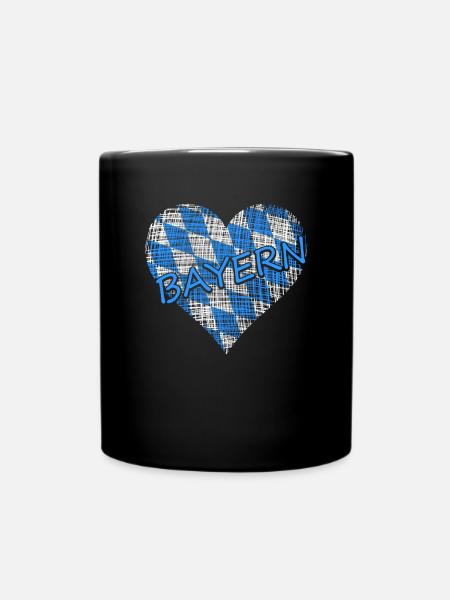 Bayern Bavaria - Tasse einfarbig - Schwarz