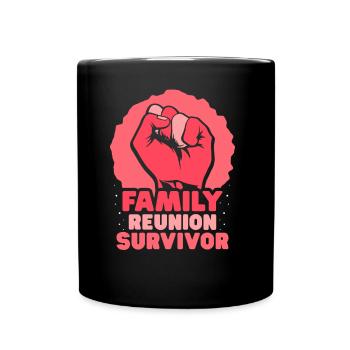 Survivant d’une équipe familiale de regroupement familial - Mug uni - noir - Devant