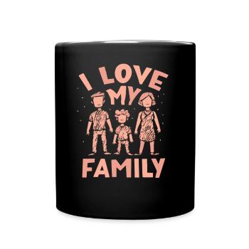 J’adore ma douce réunion de famille - Mug uni - noir - Devant