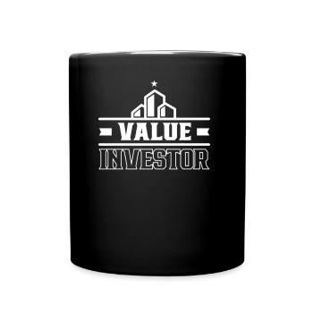 Value Investor Investieren Anleger Finanzier - Tasse einfarbig - Schwarz - Vorne