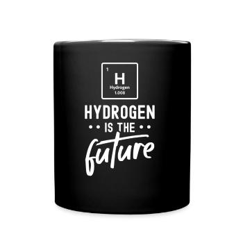 Wasserstoff Ist Die Zukunft Hydrogen Element - Tasse einfarbig - Schwarz - Vorne