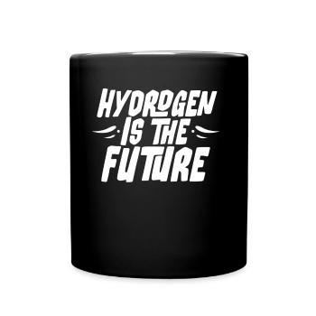 Wasserstoff Ist Die Zukunft Hydrogen Element - Tasse einfarbig - Schwarz - Vorne