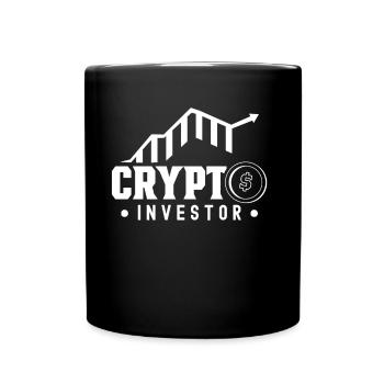 Krypto Investor Crypto Investieren Anlegen Anleger - Tasse einfarbig - Schwarz - Vorne