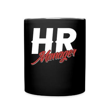 Hr Manager Human Resources Human Resources Personnel - Full Colour Mug - black - Front